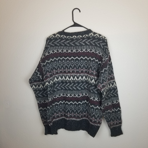 Vintage south channel Christmas gray wool sweater - Picture 7 of 8